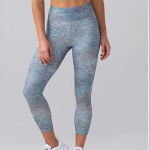 Lululemon Final Lap Crop Leggings 23” Size 4 Summer Haze Multi Print